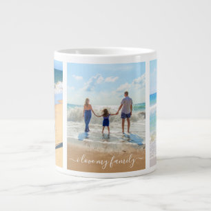 Votre photo Collage Mug Cadeau - I Love My Family