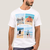 Votre photo Collage T-Shirt cadeau avec texte pers (Devant)
