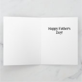 Votre photo dans une carte de fête des pères grise (Intérieur)