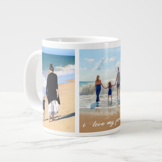 Votre photo de famille Collage de café Mug Cadeau  (Devant gauche)
