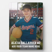 Votre photo de sport | Plaque personnalisée (Devant)