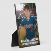 Votre photo de sport | Plaque personnalisée (Côté)