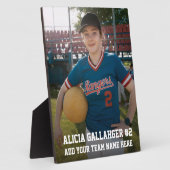 Votre photo de sport | Plaque personnalisée (Côté)