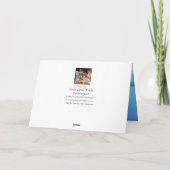 Votre PHOTO et NOM Plage Cartes de Noël (Dos)