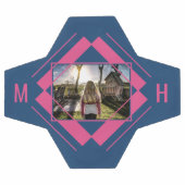 VOTRE photo et votre volley de soccer monogramme (Plat)