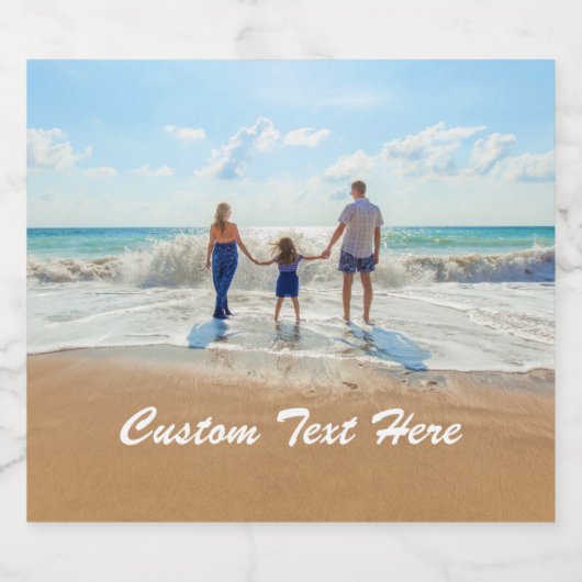 Votre photo Étiquettes de bouteille de bière avec (Étiquettes simples)