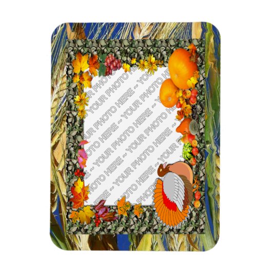 Votre photo ~ Fall Turkey Magnet (Vertical)