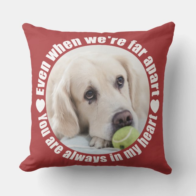 VOTRE PHOTO Far Apart Love Jeter des oreillers (Recto)