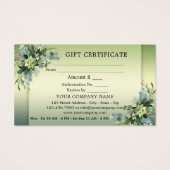 Votre photo Green Relax Beauté Spa Certificat cade (Dos)