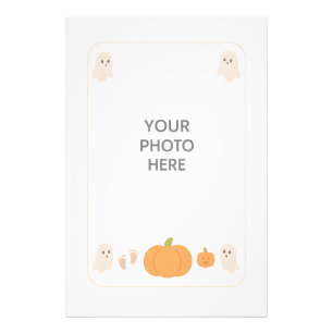 Votre photo ici cadre de Halloween pour bébé fantô