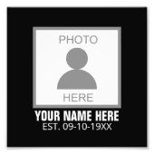 Votre photo ici Nom et âge (Devant)