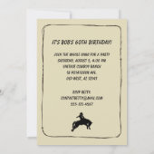 Votre Photo Invitation Vintage Cowboy Party (Dos)