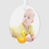 Votre photo Le premier ornement de bébé (devant)