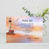 Votre photo Lighthouse Beach Carte de remerciement (Debout devant)