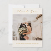 Votre photo mariage, carte de remerciements modern (Devant)