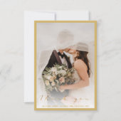 Votre photo mariage, script or et merci de la fron (Devant)