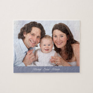 Votre Photo Nom Personnalisé Jigsaw Puzzle