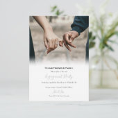 Votre photo préférée fiancée faire-part (Debout devant)