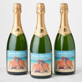Votre photo Sparkling Wine Étiquettes avec texte p (Bouteilles)