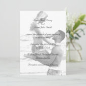 Votre photo sur les invitations au mariage (Debout devant)