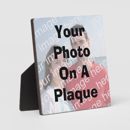 Votre Photo Sur Une Plaque (Recto)