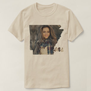 Votre photo T-shirt en forme de l'État de l'Arkans