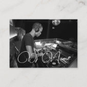Votre photo techno musique DJ Carte de visite (Devant)