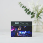Votre photo techno musique DJ Carte de visite (Debout devant)