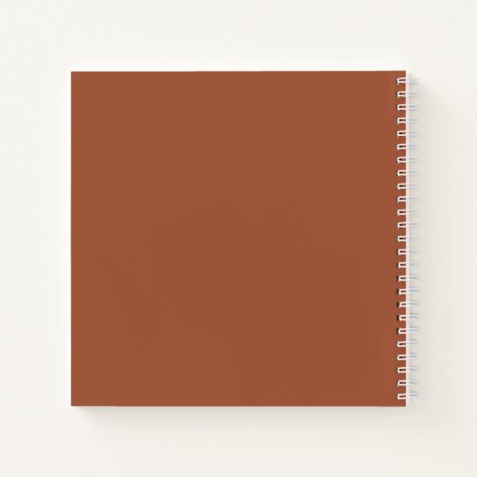 Votre Photo Terracotta Mariage Livre d'Invité (Dos)