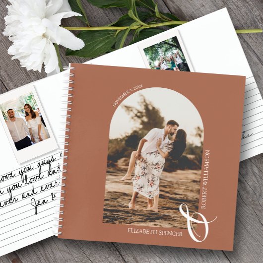 Votre Photo Terracotta Mariage Livre d'Invité