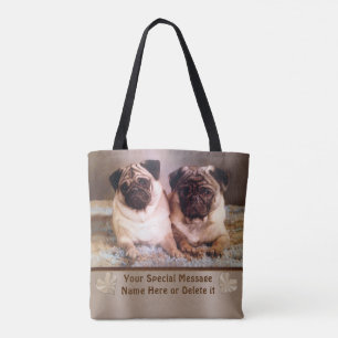 Votre PHOTO, texte et sac fourre-tout personnalis