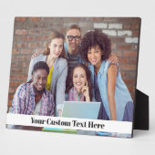 VOTRE PHOTO & TEXTE plaque personnalisée (Côté)