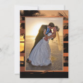 Votre photo Tropical Sunset Beach Carte de remerci (Dos)