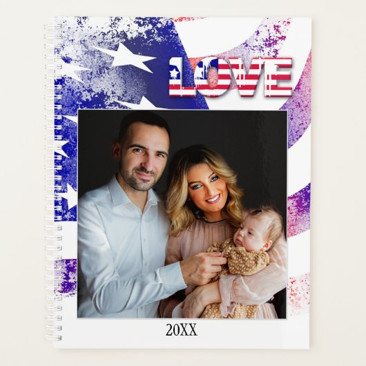 Votre photo USA Drapeau Patriot Planner (Devant)