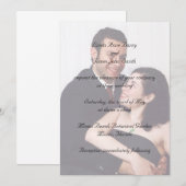 Votre photographie aux invitations de mariage (Devant / Derrière)
