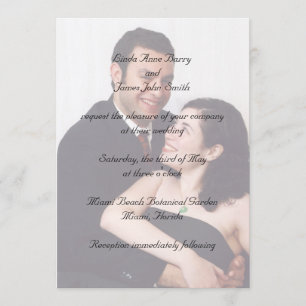 Votre photographie aux invitations de mariage