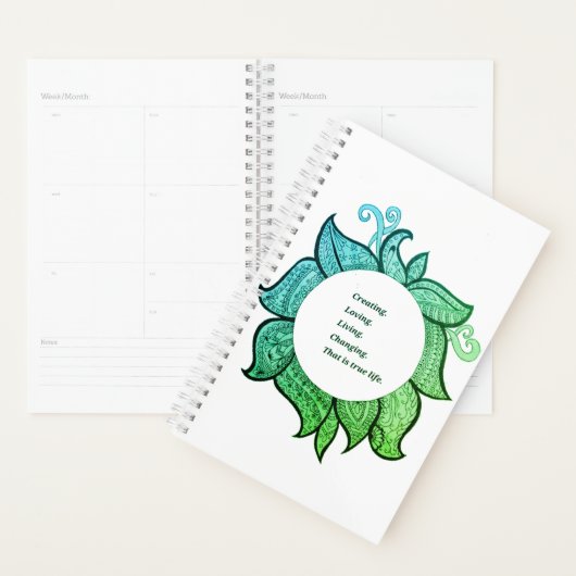 Votre planificateur annuel (Devant avec enveloppe)