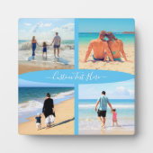 Votre plaque de collage de photos avec texte perso (Devant)