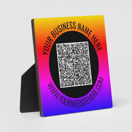 Votre plaque d'informations d'analyse de code QR a (Recto)