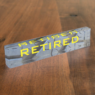 Votre plaque signalétique du bureau de retraite