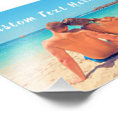 Votre Poster Photo Imprimer avec Texte Personnalis (Coin)
