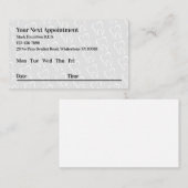 Votre prochain Carte de visite de rendez-vous pour (Devant / Derrière)