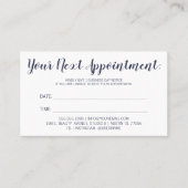 Votre prochain rendez-vous - Rappel - Bleu minuit (Devant)