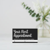 Votre prochain rendez-vous - Rappel - Noir - (Debout devant)