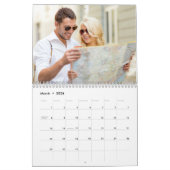 Votre propre calendrier photo 2019 | Cadre bleu (Mar 2026)