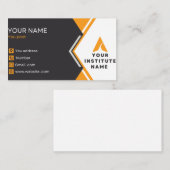 votre propre carte de visite  (Devant / Derrière)