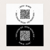 Votre propre Carte de visite de code QR de concept (Extérieur déplié)