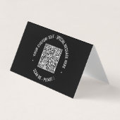 Votre propre Carte de visite de code QR de concept (Devant)