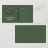 Votre propre Carte de visite promotionnel de conce (Devant / Derrière)