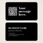 Votre propre code QR téléchargé & Texte Rétro Modi (Devant & derrière)